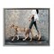 Stupell Industries Trendy Woman with Leopard Floater Framed Canvas Wall Art Design by Svetlana Aleynikova